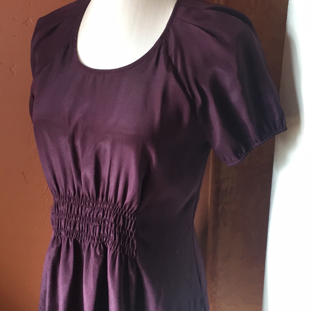 Daisy Fuentes Amethyst Smocked Waist Top - Picture 3 of 16